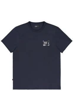 Heren t-shirt kortemouw blauw