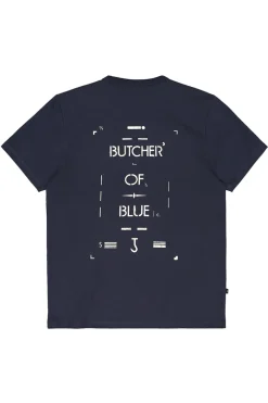 Heren t-shirt kortemouw blauw