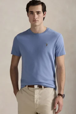 Heren t-shirt kortemouw blauw