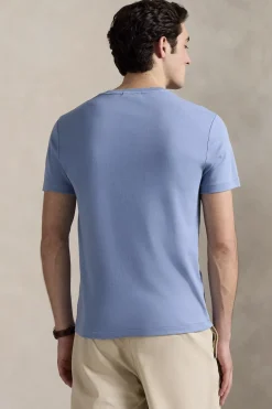 Heren t-shirt kortemouw blauw