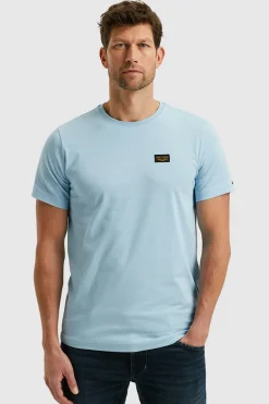 Heren t-shirt kortemouw blauw