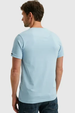 Heren t-shirt kortemouw blauw