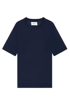 Heren t-shirt kortemouw blauw