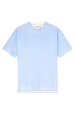 Heren t-shirt kortemouw blauw