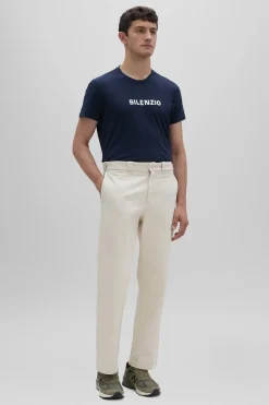 Heren t-shirt kortemouw blauw