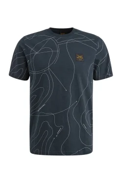 Heren t-shirt kortemouw blauw