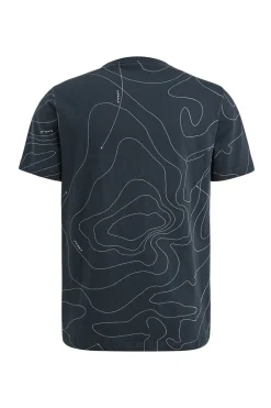 Heren t-shirt kortemouw blauw