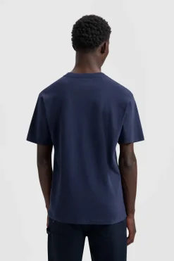 Heren t-shirt kortemouw blauw