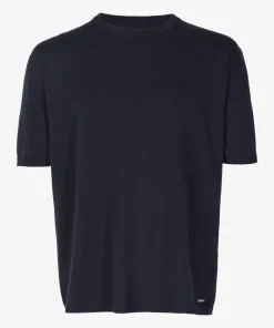 Heren t-shirt kortemouw blauw