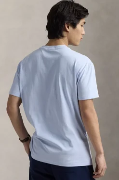 Heren t-shirt kortemouw blauw