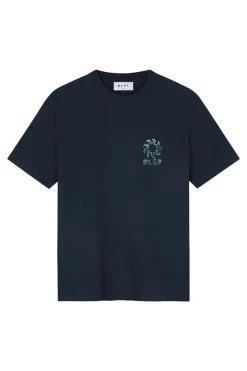 Heren t-shirt kortemouw blauw