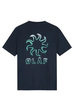 Heren t-shirt kortemouw blauw