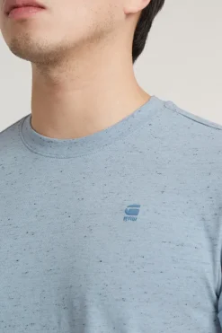 Heren t-shirt kortemouw blauw