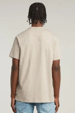 Heren t-shirt kortemouw bruin