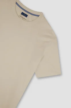 Heren t-shirt kortemouw bruin