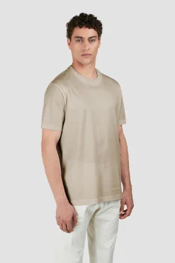 Heren t-shirt kortemouw bruin