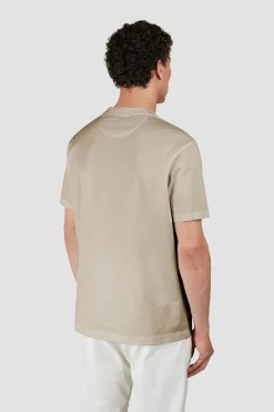 Heren t-shirt kortemouw bruin