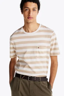Heren t-shirt kortemouw bruin