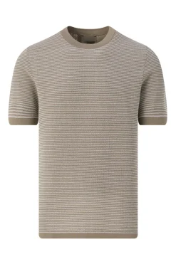 Heren t-shirt kortemouw bruin