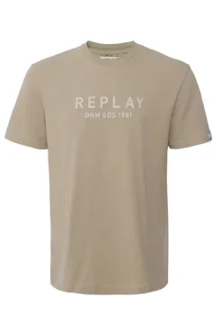 Heren t-shirt kortemouw bruin