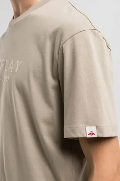 Heren t-shirt kortemouw bruin