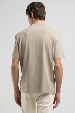 Heren t-shirt kortemouw bruin