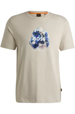Heren t-shirt kortemouw bruin