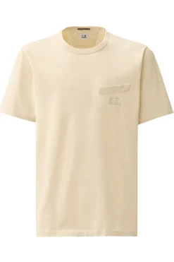 Heren t-shirt kortemouw ecru