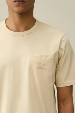 Heren t-shirt kortemouw ecru