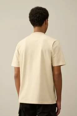 Heren t-shirt kortemouw ecru