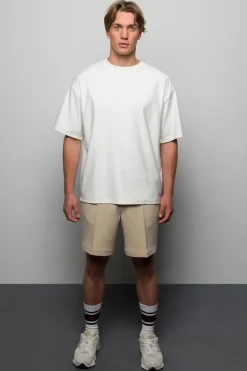 Heren t-shirt kortemouw ecru