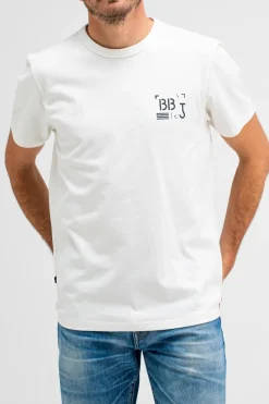 Heren t-shirt kortemouw ecru