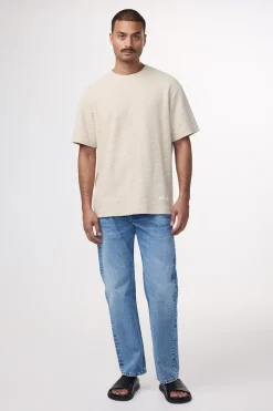 Heren t-shirt kortemouw ecru