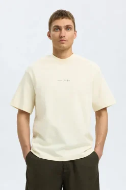 Heren t-shirt kortemouw geel