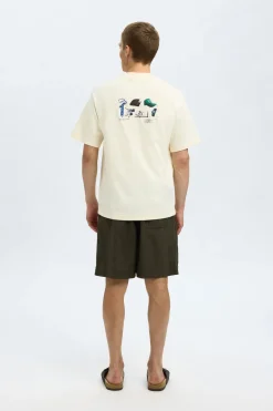 Heren t-shirt kortemouw geel