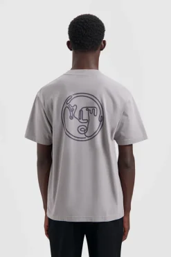 Heren t-shirt kortemouw grijs