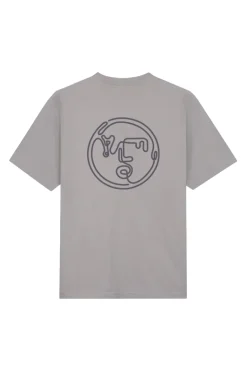 Heren t-shirt kortemouw grijs