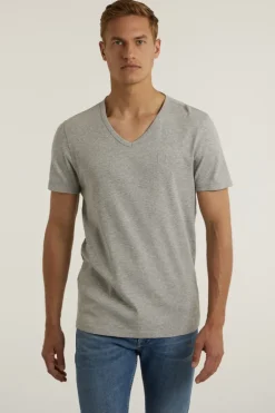 Heren t-shirt kortemouw grijs