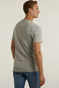 Heren t-shirt kortemouw grijs