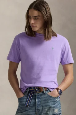 Heren t-shirt kortemouw paars