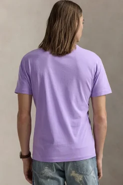 Heren t-shirt kortemouw paars
