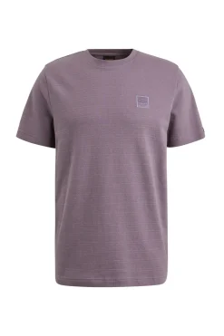 Heren t-shirt kortemouw paars