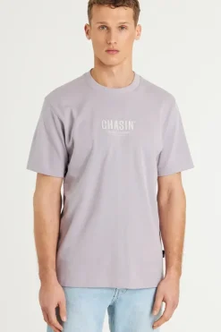 Heren t-shirt kortemouw paars