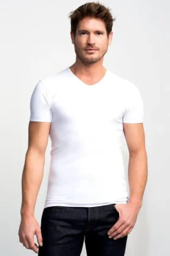Heren t-shirt kortemouw wit