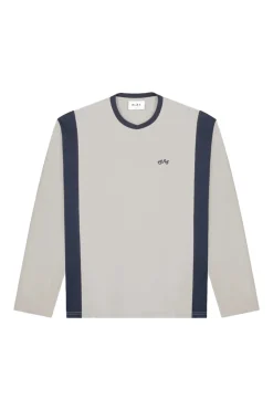 Heren t-shirt lange mouw grijs
