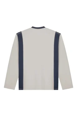Heren t-shirt lange mouw grijs