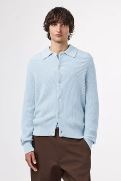 Heren vest blauw