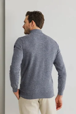Heren vest blauw