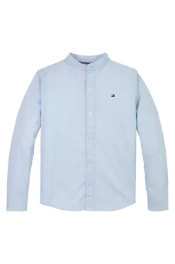 Jongens overhemd lange mouw blauw