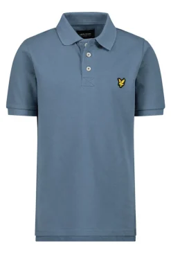 Jongens polo korte mouw blauw